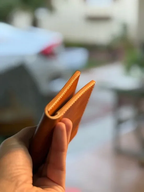 Handcrafted Full Grain Leather 9-Pocket Bifold Wallet - Picture 3 of 3